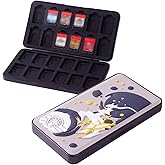PERFECTSIGHT Cute Game Card Case for Nintendo Switch/ Switch Lite/ OLED, 24 Game Holder Cartridge Case for Game Cards and 24 SD Cards, Kawaii Portable Compact Storage Box (Grey Arceus, 24 Slots)
