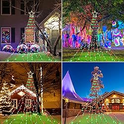FUNIAO Christmas Decoration Lights, 320 LED Star
