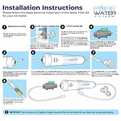 Inline Water Filter Kit for Ice Makers with