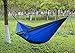 Esup XL Camping Hammock -Multifunctional Lightweight Nylon Portable Hammock, Best Parachute Hammock for Backpacking, Camping, Travel (Blue/Gray, 118