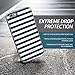 DesignSkin Slider iPhone 6s / 6 Case with Sliding Card Slot Extreme Heavy Duty Bumper Protection with Card Holder 3-Layer Wallet Case Cover for iPhone 6s (2015) / iPhone 6 (2014) - Blue Stripe