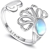 YONFQE Octopus Ring S925 Sterling Silver Octopus Tentacles Opening Ring Cute Sea Animal Jewelry Gifts for Men Women