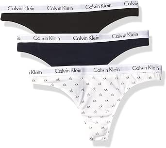 Calvin Klein Women's Carousel Logo Cotton Thong Panty