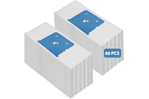 KozzHogar 40 Pack M6 Disposable Microfiber Deep Clean Wet Pads for iRobot Braava Jet M Series M6 6110 6112 6113 6012 Ultimate Robot Mop, Compare to Part # 4632824