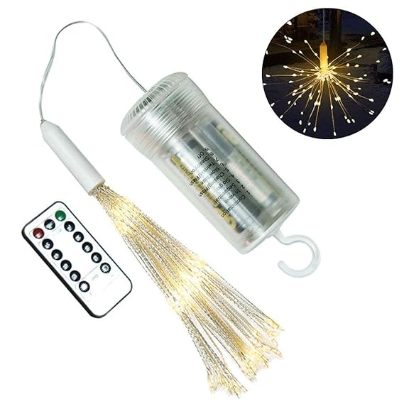 120/150 LEDs Firework Lights LED String Lights Waterproof 8 Modes Fairy Lights with Remote Control Parties Home Outdoor Decoration