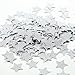 2 Packs Glitter Silver Five Stars Paper for Wedding party, Table Confetti, Festival Items & Party Props, Gold Glitter Paper Confetti (200pcs of 1