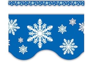 Teacher Created Resources Snowflakes Border Trim, 2-3/16inx35ft