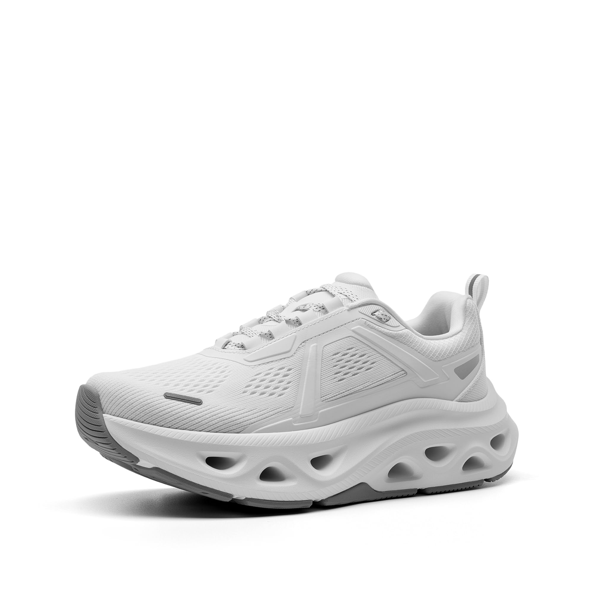 Photo 1 of NORTIV 8 Women's Comfortable Walking Shoes Running Tennis MovePropel Athletic Gym Workout Jogging Fashion Sneakers,Size 7.5,White,SNWS247W