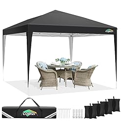 COBIZI 10x10 Ez Pop Up Canopy Tent, UPF