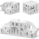 dOvOb Architectural Transformable White Castle Building Blocks Set - 1170PCS Construction Magic Maze Mode Collectible Display