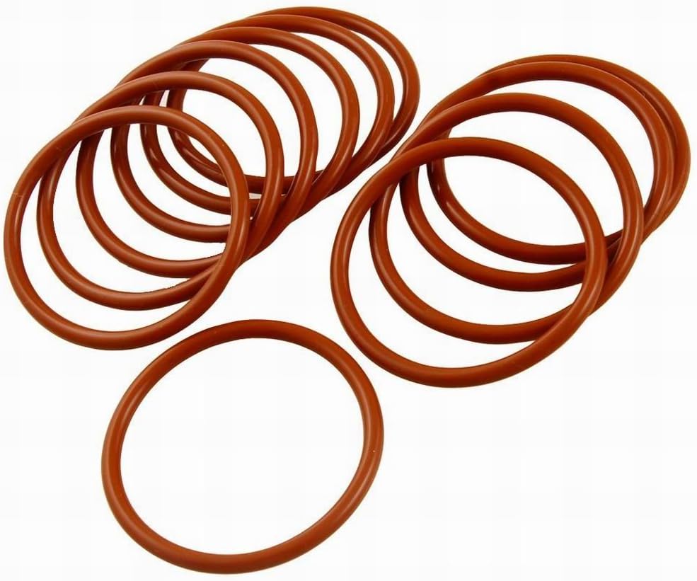 Ucland 10 Pcs Industrial Silicone O Ring Seal Gasket 43mm x 50mm x 3.5mm