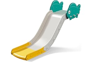 MOCUTEEN Couch Slide for Toddlers, Upgraded Indoor Toddler Slide for Couch, Bed & Stairs, Space-Saving Kids Slide with Extended Slope, Smooth Edges & Cute Fish Design, Safe for Multiple Ages & Long-Term Use