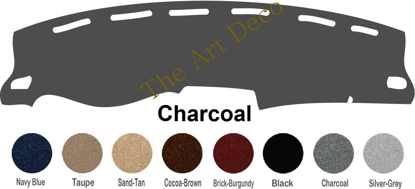 Premium Carpet Dash Cover Mat for 2010-2018 Dodge Ram 2500/3500 or 2009~2018 Doge Ram 1500 Pickup Only (Please Select Color Option) (Charcoal)