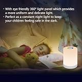 DIWUJI LED Night Light Smart Bedside Lamp Dimmable USB Rechargeable RGB view 4