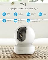EZVIZ TY1 2MP Indoor Camera 1080P No Fee 256GB WiFi Baby Pet Monitor Night view 2