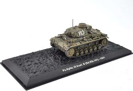 IXO/ALTAYA/ATLAS Panzer III 1/72 Panzer Die-Cast Fertigmodell in Vitrine