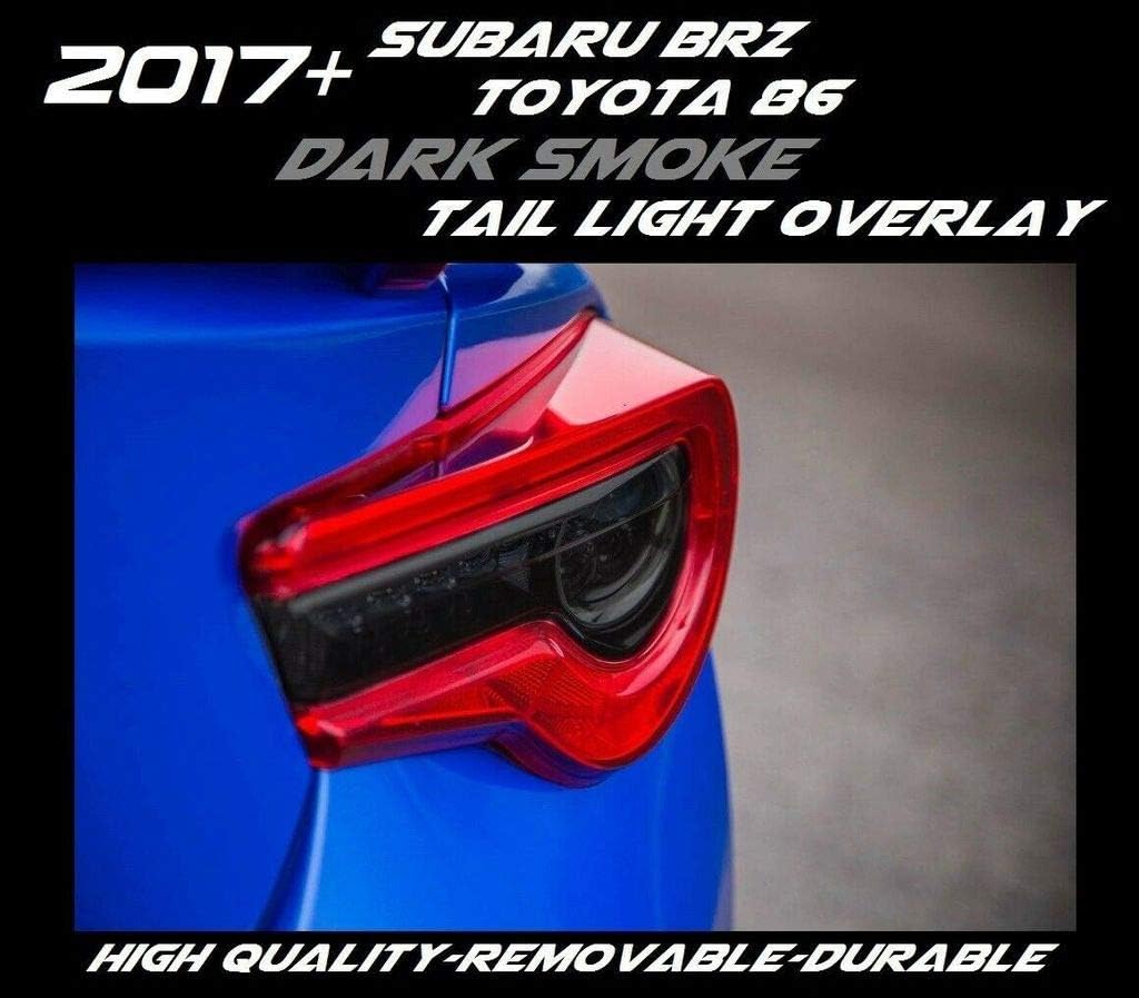 Dark Smoke Tail Light Overlay for 2017+ Subaru BRZ