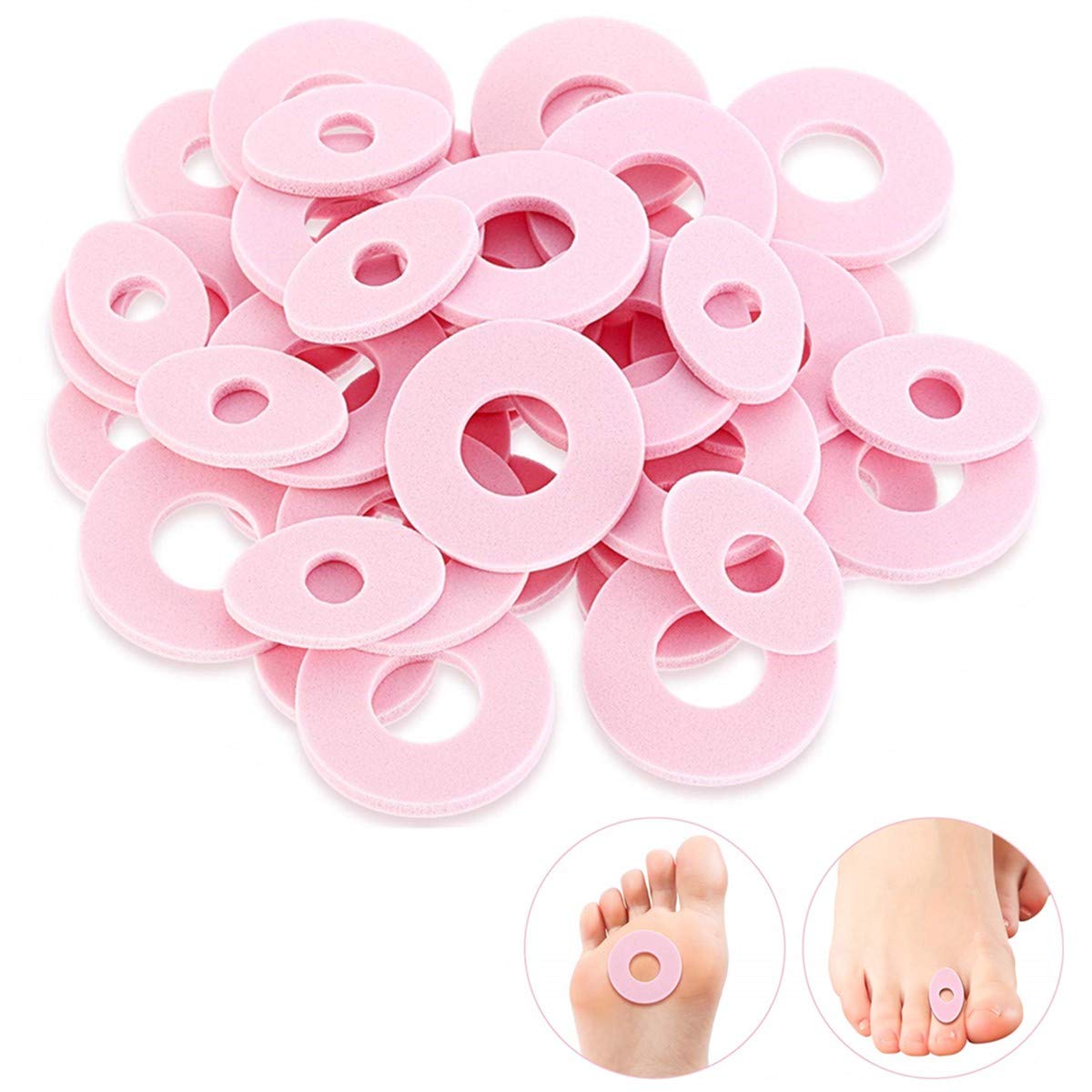 96 Pcs Callus Cushions Soft Foam Self Adhesive Callus Pads Corn Pad Reduce Foot and Heel Pain