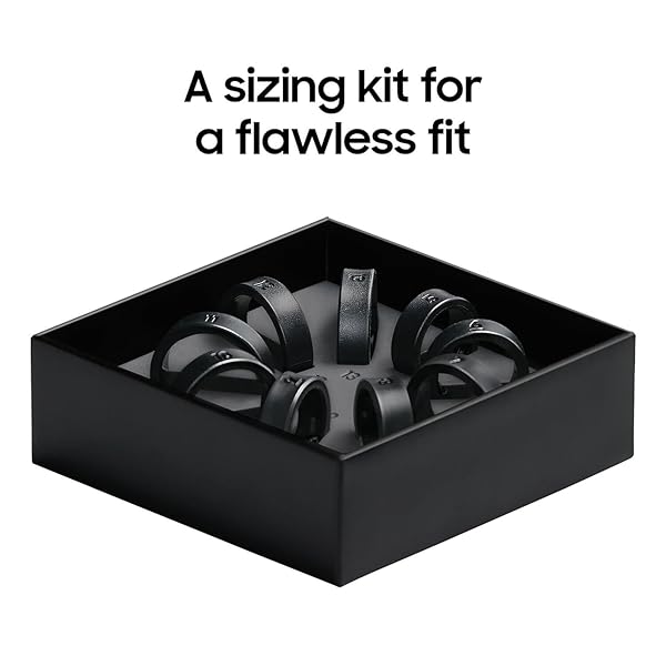 SAMSUNG GALAXY RING, AI SMART RING, SIZE FIRST W/SIZING KIT, NO APP SUBSCRIPTION, FITNESS MONITOR, SLEEP TRACKER, UP TO 7-DAY BATTERY, SIZE 12, TITANIUM BLACK [US VERSION, 1YR MANUFACTURER WARRANTY]