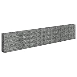 vidaXL Gabion Raised Bed - Galvanized Steel