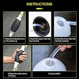 Flintronic Fuel Siphon Pump 15mm Inner Dia 2m Hose Water Liquid Transfer view 5