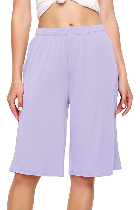 Bermuda Shorts Soft Lounge Shorts Womens Plus Size Pajamas For