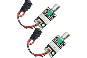 V TELESKY 2Pcs 6V 12V 24V 28V 80W PWM DC Motor Speed Controller 1203BB DC Motor Driver 3A Motor Driver Adjustable Reversible Switch