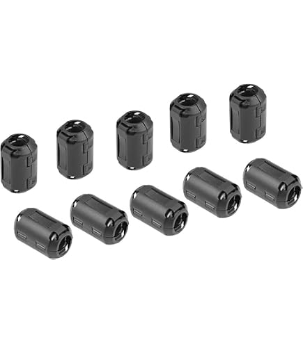 2/5 Pezzi TDK Cavo Nero Clip Su Morsetto Filo Filtri Antirumore Rfi Emi Nucleo In Ferrite Per Soppressore~p137219792