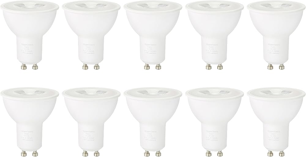Amazon Basics LED GU10 Spotlight Bulb 3W 2700K 10 Pack Non-Dimmable
