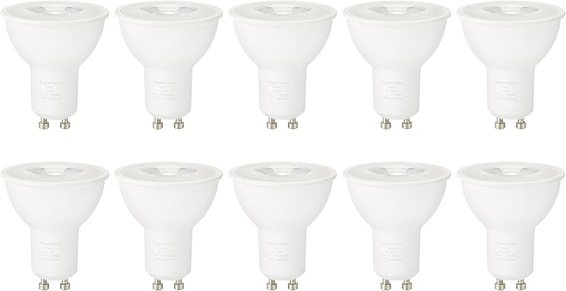 Amazon Basics LED GU10 Spotlight Bulb 3W 2700K 10 Pack Non-Dimmable