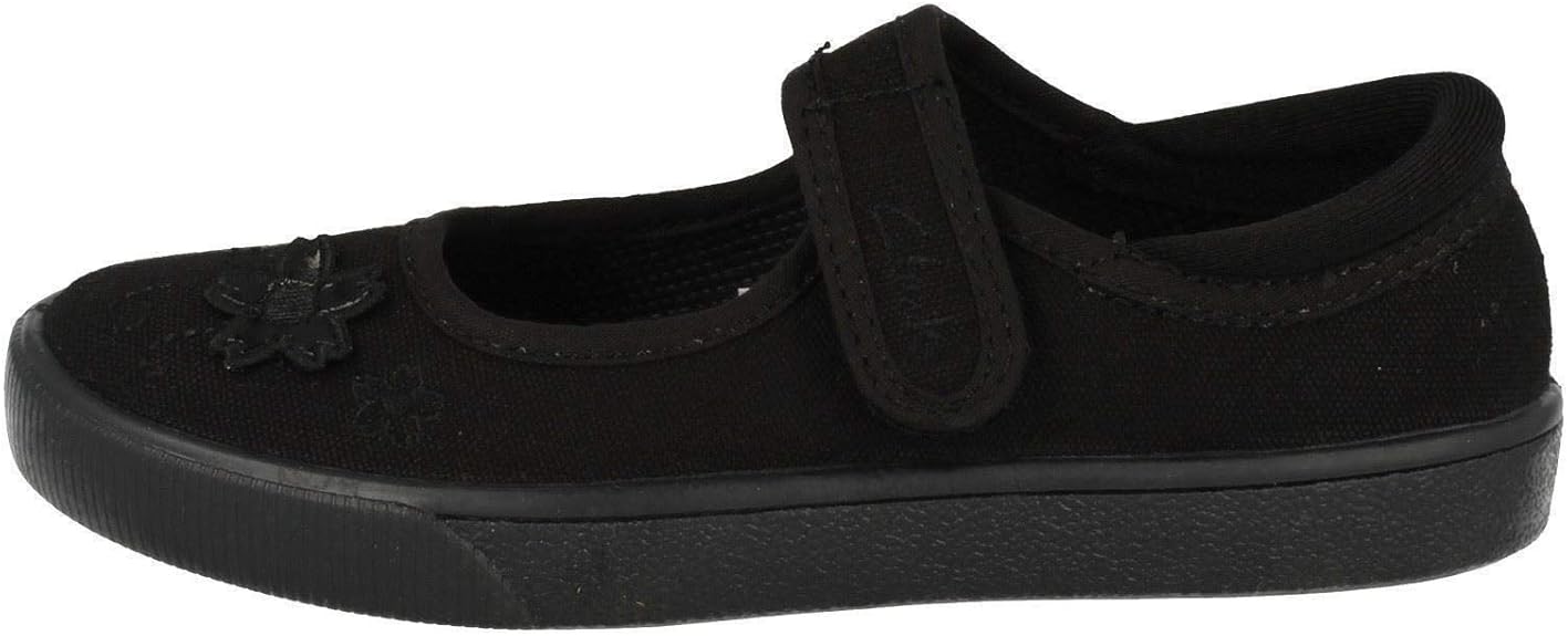 clarks black plimsolls