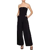 Forever 21 womens Strapless Wide-leg Jumpsuit