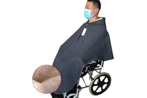 EUQKKWLOY Wheelchair Blanket Sleeveless Windproof Winter Blanket for Wheelchairs, Special Needs Patients and Seniors