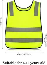 Firtink 4 Pieces Kids Hi Vis Vests High Visibility Reflective Safety Vest view 2