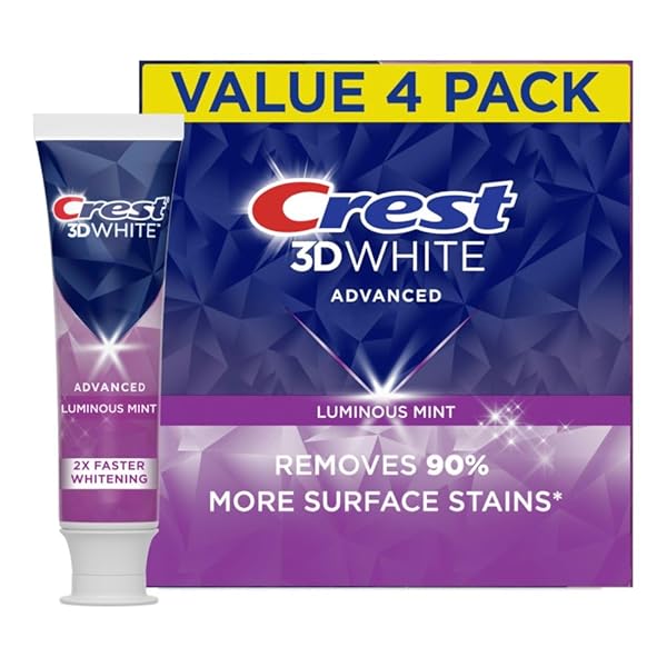 CREST 3D WHITE ADVANCED LUMINOUS MINT TEETH WHITENING...