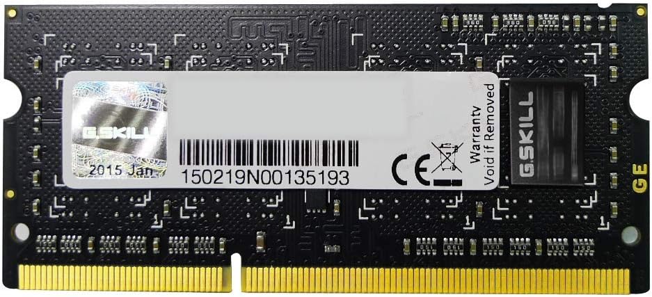 G.SKILL 2GB DDR3 PC3-12800 CL9 SQ Series Laptop Memory Module