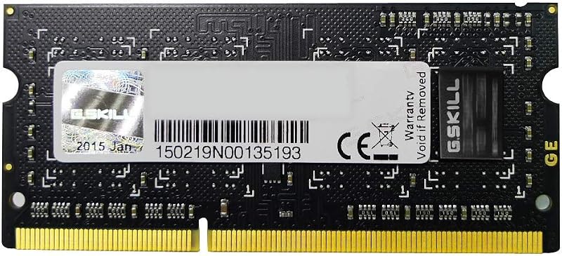 G.SKILL 2GB DDR3 PC3-12800 CL9 SQ Series Laptop Memory Module