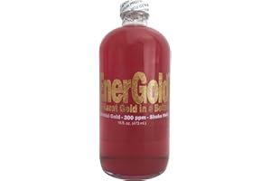 EnerGold® 10-Times-Concentrated 200-ppm Colloidal Gold - Smallest Particle Size and Greatest Range of Particle Size - 16-Oz. 