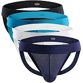 Billtop Men's Jockstrap Mesh Pouch Athletic Supporters Underwear for Men