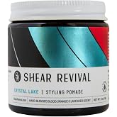 Shear Revival Crystal Lake Styling Cream - Medium Hold, Natural Finish | For Men &amp; Women, 99% All Natural Ingredients, For All Hair Types, Blood Orange &amp; Lavender Scent, Travel Friendly 3.4 oz