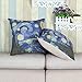 CaliTime Canvas Throw Pillow Cover Case for Couch Sofa Home Decoration Famous Picture Print 18 X 18 Inches Van Gogh Painting Starry Night