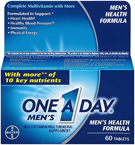 One A Day Men’s Health Formula, 60 Tablets Per Bottle (9 Pack)
