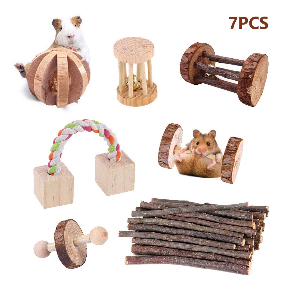 Buy Bunny Rabbit Chew Toy Pack7 Guinea Pig Chinchila Hamster Puppy