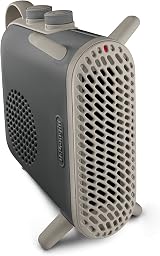DeLonghi HFS70B24.GY 2400W Fan Heater Grey Quiet Vertical Horizontal 3 Settings view 4