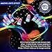 ETCBUYS Light Gloves-Finger LED Gloves Flashing Lights 6 Different Modes