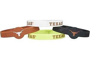 aminco NCAA Unisex Adult Silicone Bracelet (4-Pack)