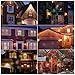 Christmas Lights , Automatically Outdoor Waterproof Star Fairy Shower Magic Light Projection with Remote Control Red and Green Lighting Slide Show For Xmas, Halloween, Holiday Decoration