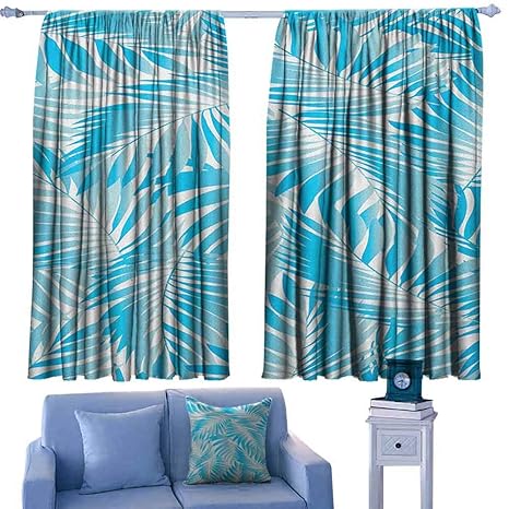 Amazon Com Paradisedecor Leaf Printed Backout Curtains Miami