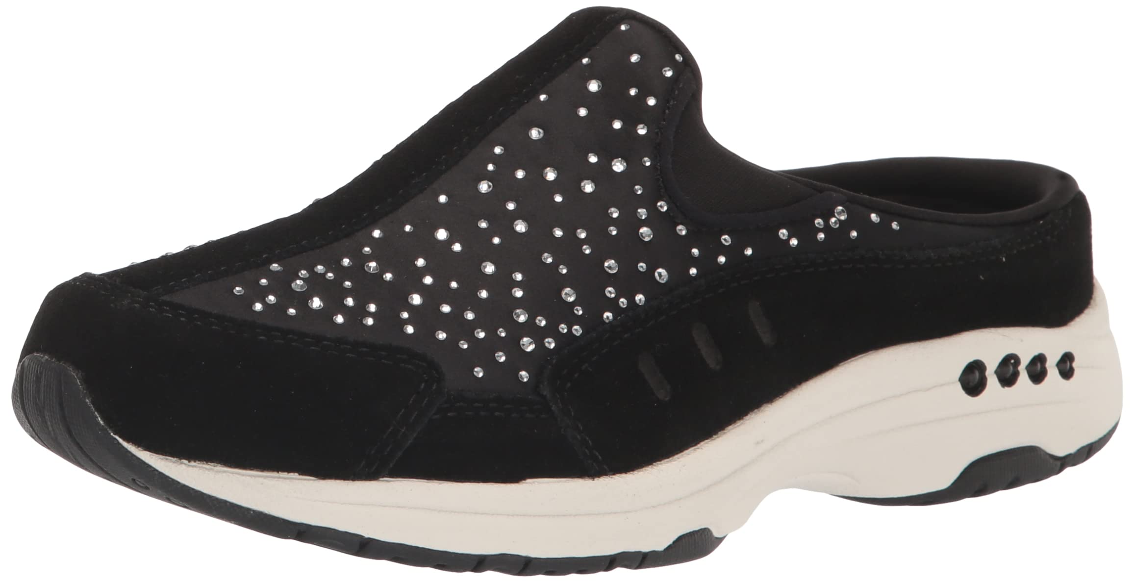 Easy Spirit Women's Travelstones Sneaker, Black 1, 9.5 Wide Image