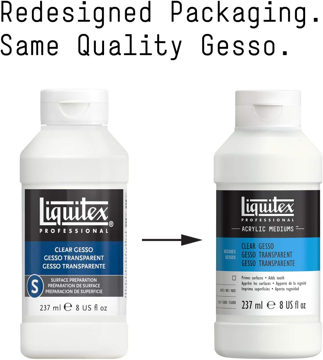Liquitex Acrylic Gesso Surface Prep-Clear 8Oz, 237 ml (Pack of 1) - Image 3